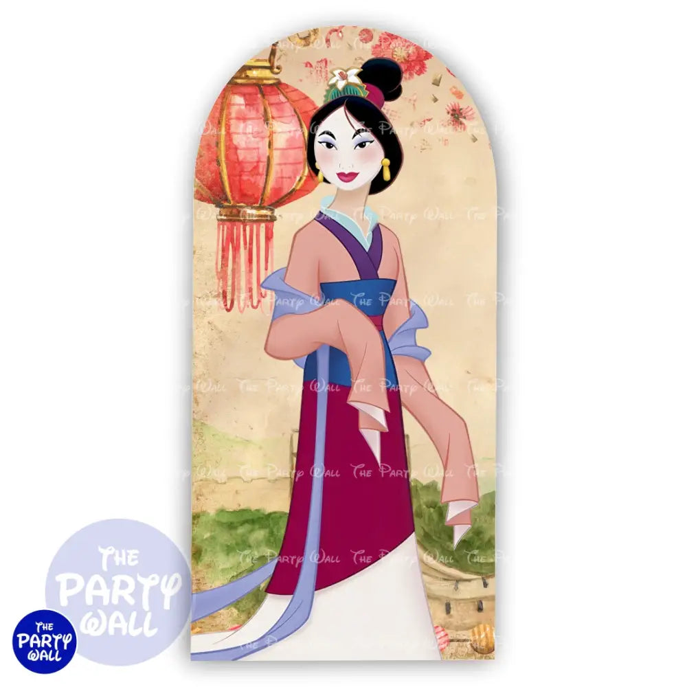 Mulan - Funda para mampara de punta redonda o rectangular Mampara de punta redonda