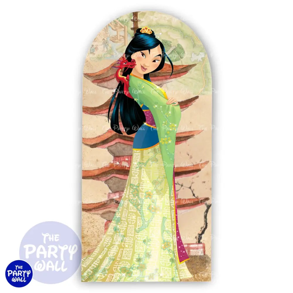 Mulan - Funda para mampara de punta redonda o rectangular Mampara de punta redonda