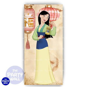 Mulan - Funda para mampara de punta redonda o rectangular Mampara de punta redonda