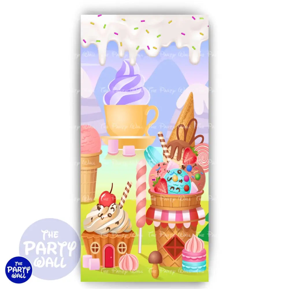 Mundo de Caramelo - Funda para mampara de punta redonda o rectangular Mampara de punta redonda