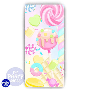 Mundo de Caramelo - Funda para mampara de punta redonda o rectangular Mampara de punta redonda