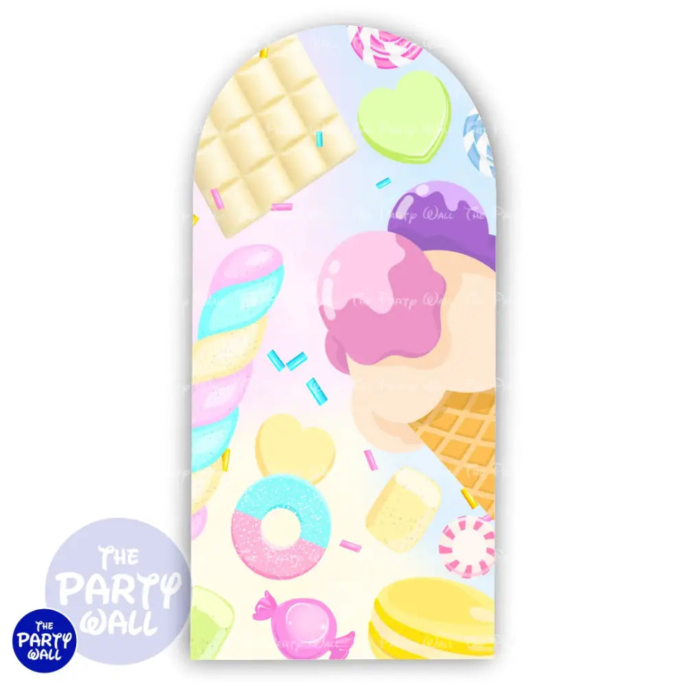 Mundo de Caramelo - Funda para mampara de punta redonda o rectangular Mampara de punta redonda