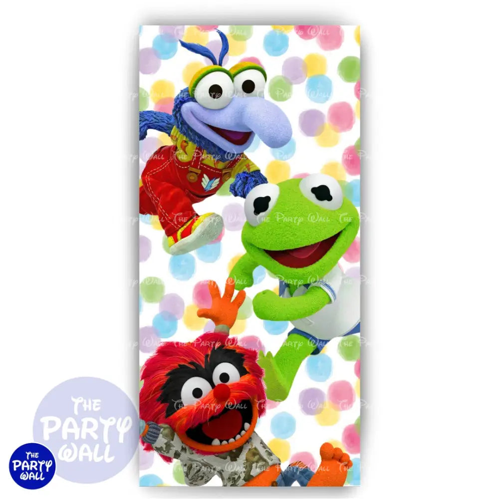 Muppet Babies - Funda para mampara de punta redonda o rectangular Mampara de punta redonda