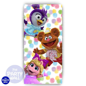 Muppet Babies - Funda para mampara de punta redonda o rectangular Mampara de punta redonda