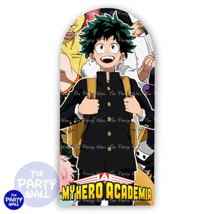 My Hero Academia - Funda para mampara de punta redonda o rectangular Mampara de punta redonda