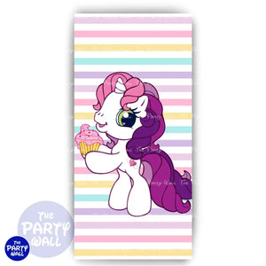 My Little Pony - Funda para mampara de punta redonda o rectangular Mampara de punta redonda