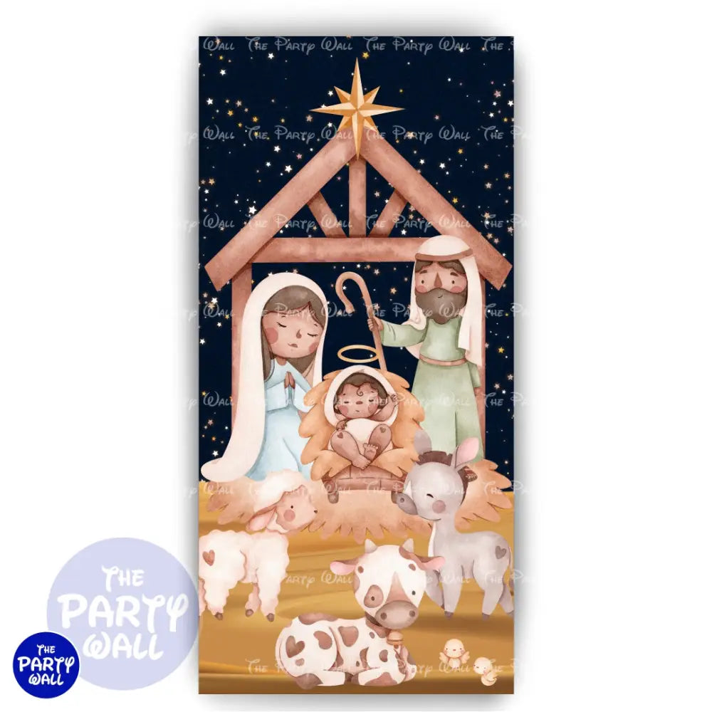 Nacimiento - Funda para mampara de punta redonda o rectangular Mampara de punta redonda