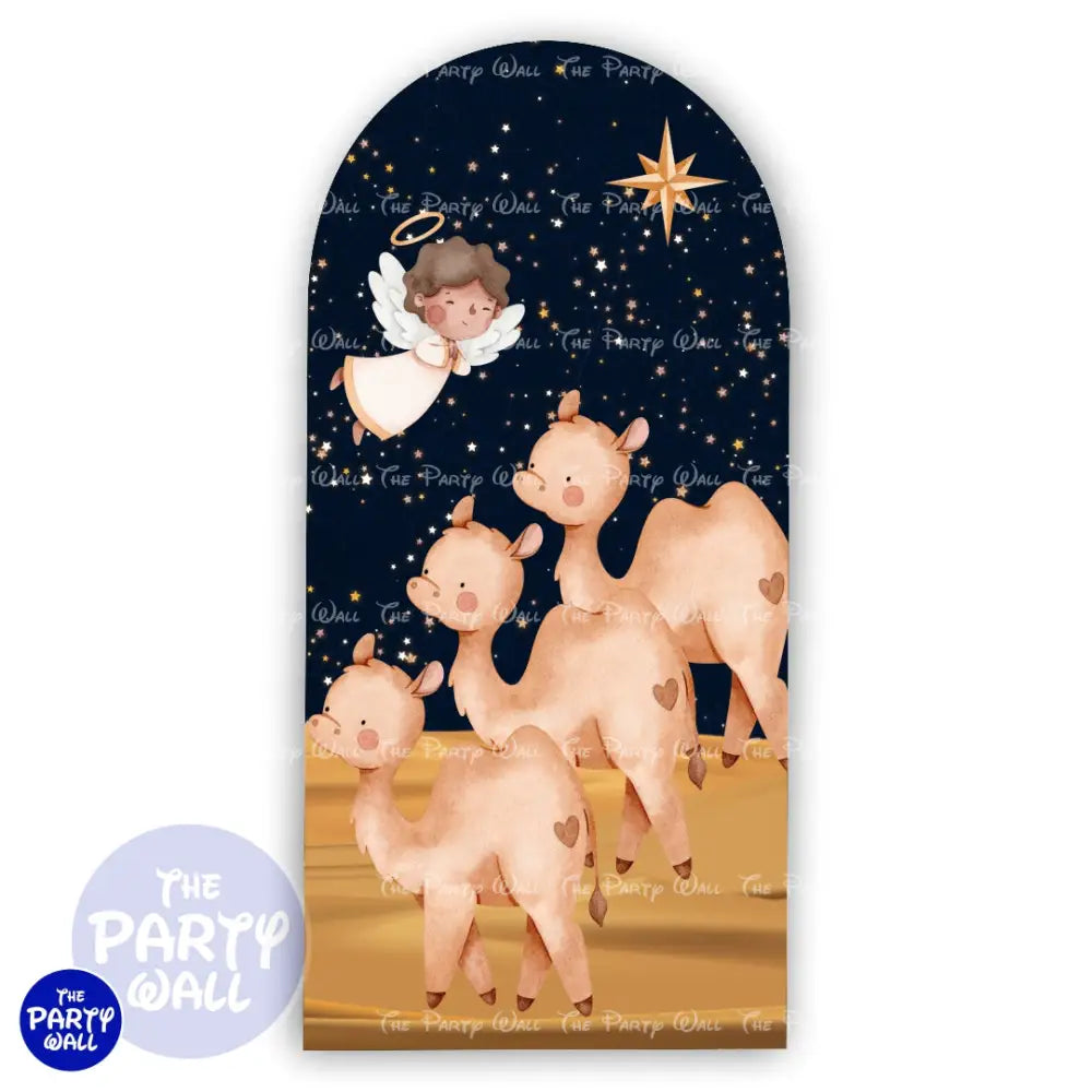 Nacimiento - Funda para mampara de punta redonda o rectangular Mampara de punta redonda