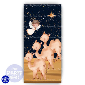 Nacimiento - Funda para mampara de punta redonda o rectangular Mampara de punta redonda