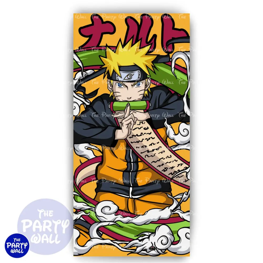 Naruto - Funda para mampara de punta redonda o rectangular Mampara de punta redonda