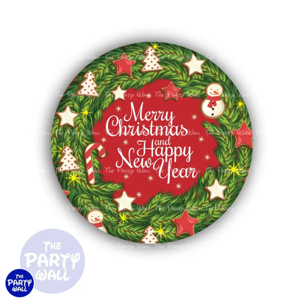 Navidad - Funda para mampara circular Circular