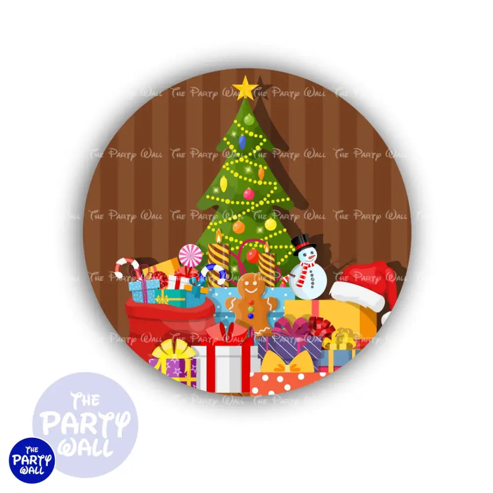 Navidad - Funda para mampara circular Circular