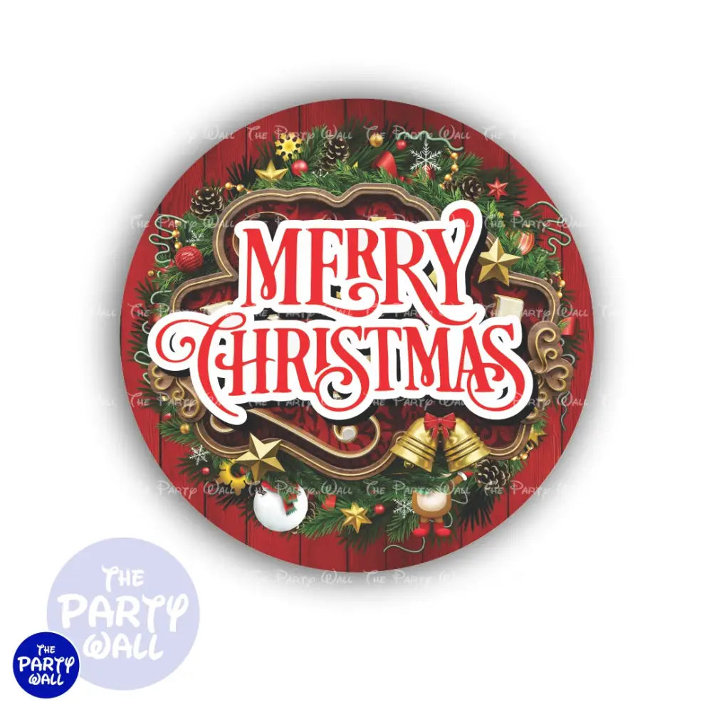 Navidad - Funda para mampara circular Circular