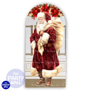 Navidad - Funda para mampara de punta redonda o rectangular Mampara de punta redonda