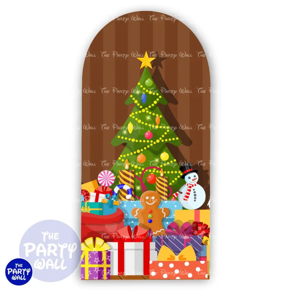 Navidad - Funda para mampara de punta redonda o rectangular Mampara de punta redonda