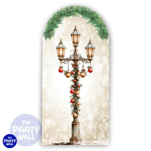 Navidad - Funda para mampara de punta redonda o rectangular Mampara de punta redonda