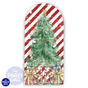 Navidad - Funda para mampara de punta redonda o rectangular Mampara de punta redonda