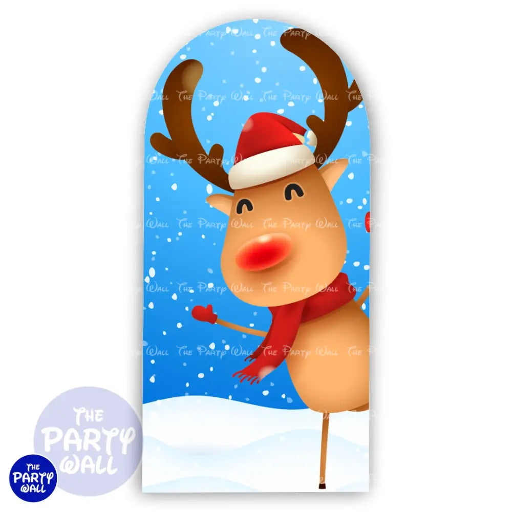 Navidad - Funda para mampara de punta redonda o rectangular Mampara de punta redonda