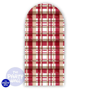 Navidad - Funda para mampara de punta redonda o rectangular Mampara de punta redonda