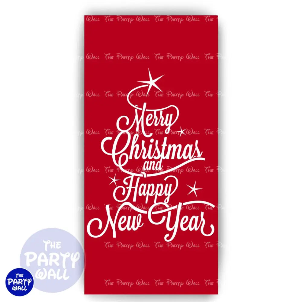 Navidad - Funda para mampara de punta redonda o rectangular Mampara de punta redonda