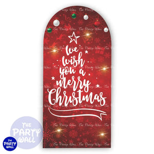 Navidad - Funda para mampara de punta redonda o rectangular Mampara de punta redonda