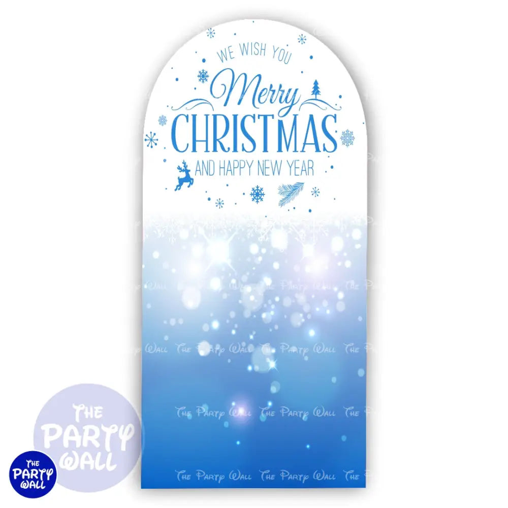 Navidad - Funda para mampara de punta redonda o rectangular Mampara de punta redonda