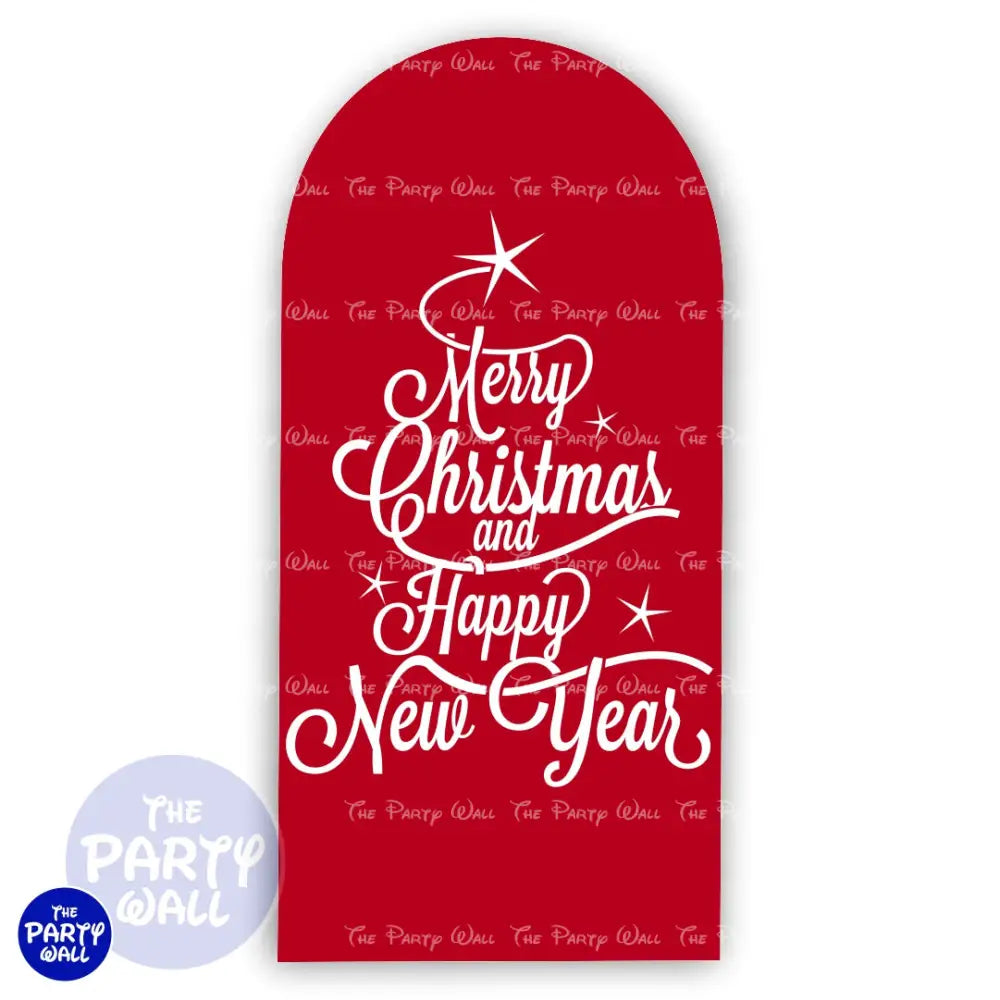 Navidad - Funda para mampara de punta redonda o rectangular Mampara de punta redonda