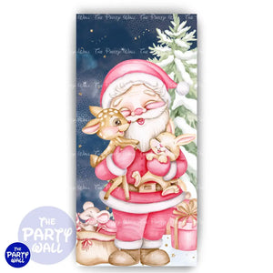 Navidad - Funda para mampara de punta redonda o rectangular Mampara de punta redonda