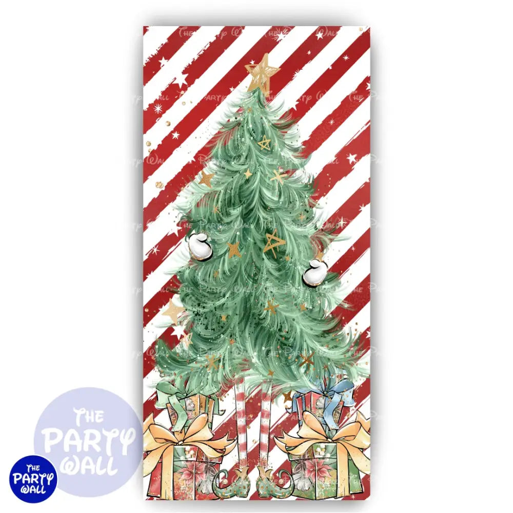 Navidad - Funda para mampara de punta redonda o rectangular Mampara de punta redonda