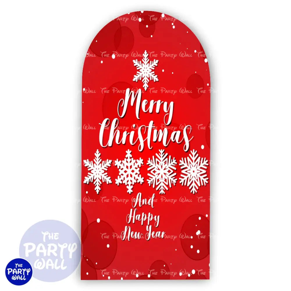 Navidad - Funda para mampara de punta redonda o rectangular Mampara de punta redonda