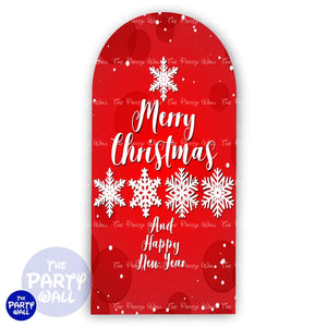 Navidad - Funda para mampara de punta redonda o rectangular Mampara de punta redonda