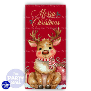 Navidad - Funda para mampara de punta redonda o rectangular Mampara de punta redonda