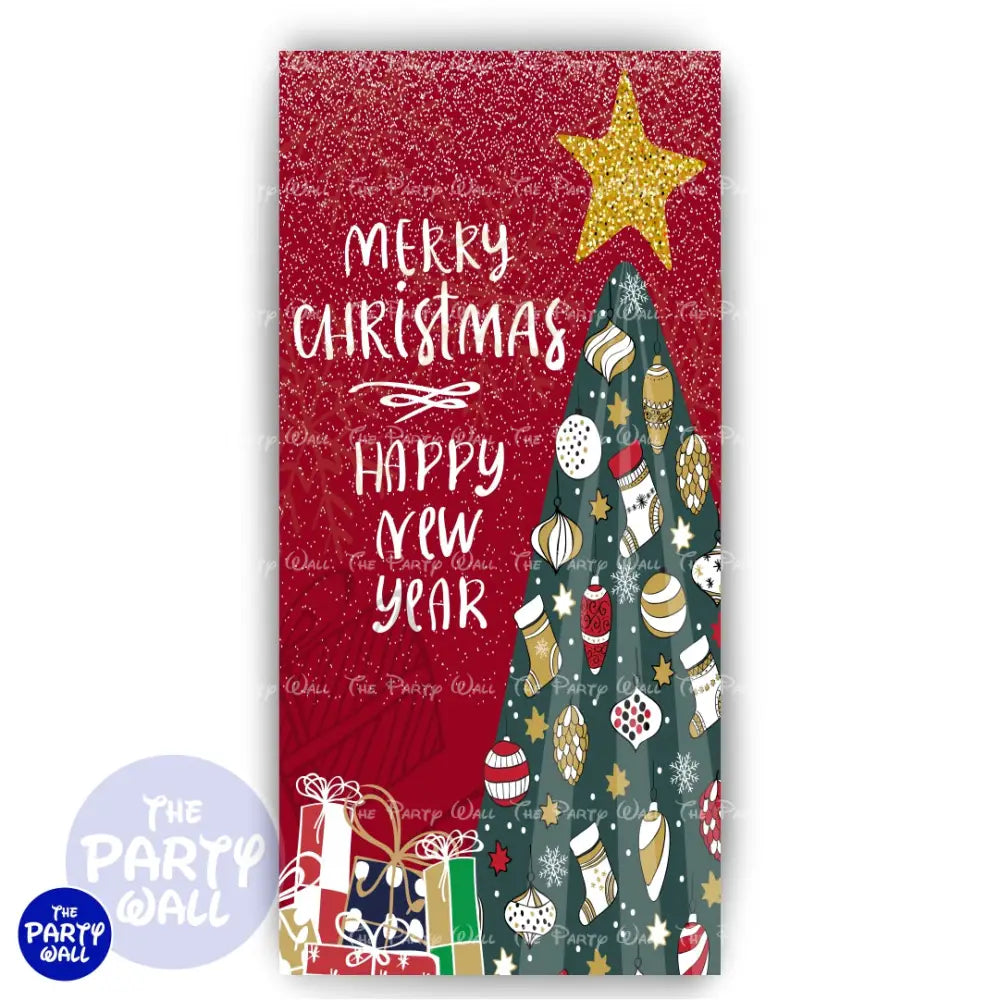 Navidad - Funda para mampara de punta redonda o rectangular Mampara de punta redonda