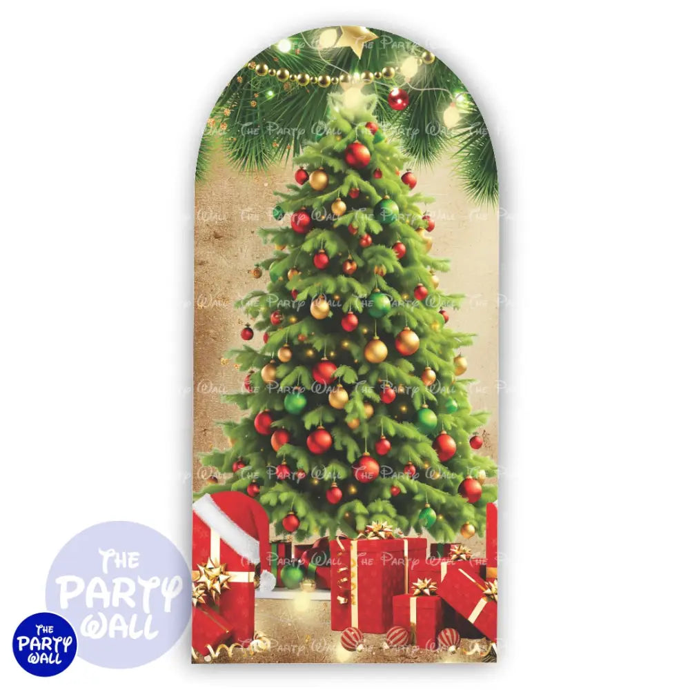 Navidad - Funda para mampara de punta redonda o rectangular Mampara de punta redonda