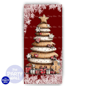 Navidad - Funda para mampara de punta redonda o rectangular Mampara de punta redonda