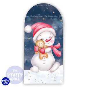 Navidad - Funda para mampara de punta redonda o rectangular Mampara de punta redonda