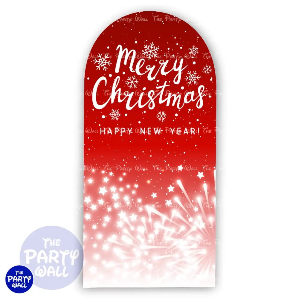 Navidad - Funda para mampara de punta redonda o rectangular Mampara de punta redonda