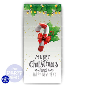 Navidad - Funda para mampara de punta redonda o rectangular Mampara de punta redonda