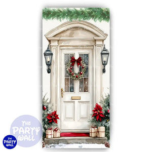 Navidad - Funda para mampara de punta redonda o rectangular Mampara de punta redonda