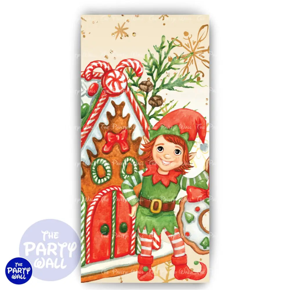 Navidad - Funda para mampara de punta redonda o rectangular Mampara de punta redonda