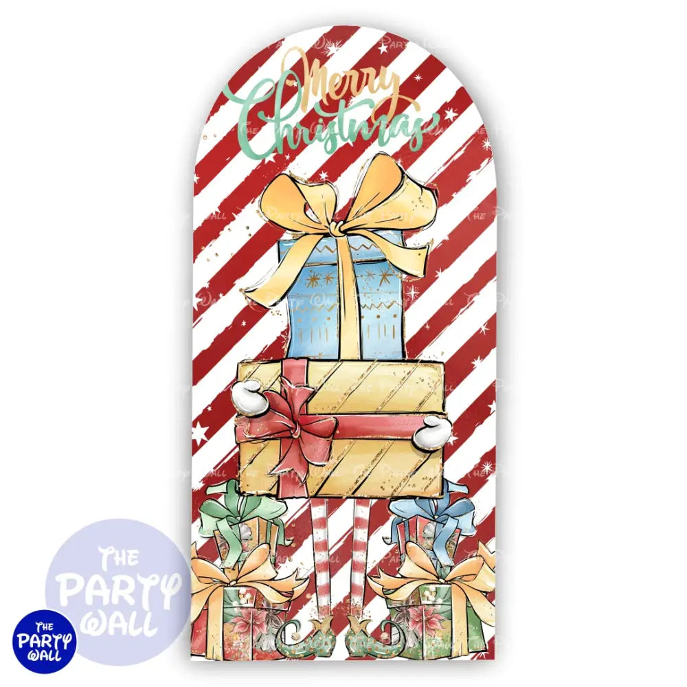 Navidad - Funda para mampara de punta redonda o rectangular Mampara de punta redonda