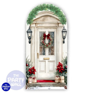 Navidad - Funda para mampara de punta redonda o rectangular Mampara de punta redonda