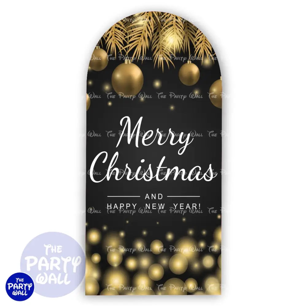 Navidad - Funda para mampara de punta redonda o rectangular Mampara de punta redonda