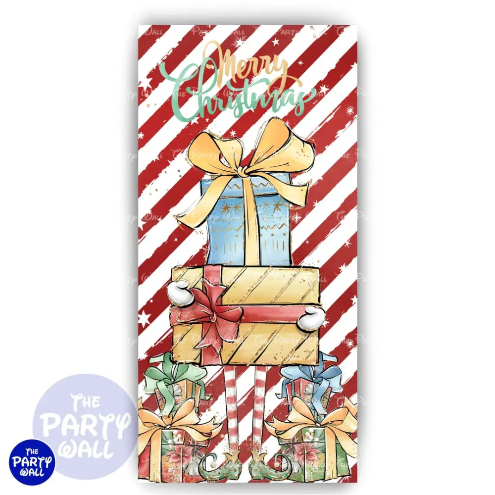 Navidad - Funda para mampara de punta redonda o rectangular Mampara de punta redonda