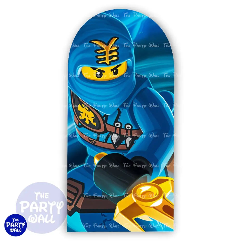 Ninjago - Funda para mampara de punta redonda o rectangular Mampara de punta redonda