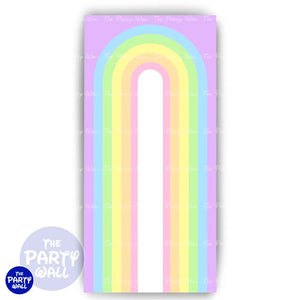 Nubes Cute - Funda para mampara de punta redonda o rectangular Mampara de punta redonda