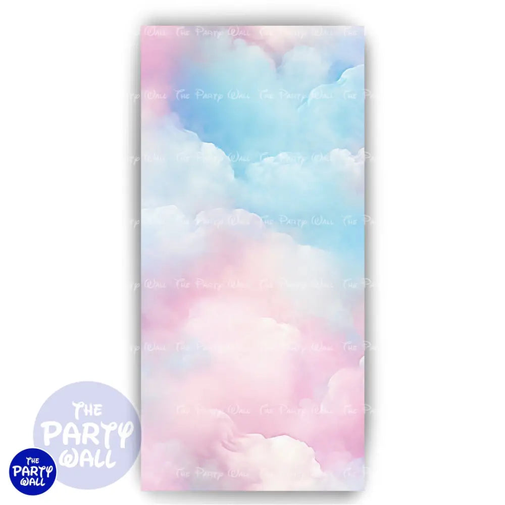 Nubes - Funda para mampara de punta redonda o rectangular Mampara de punta redonda