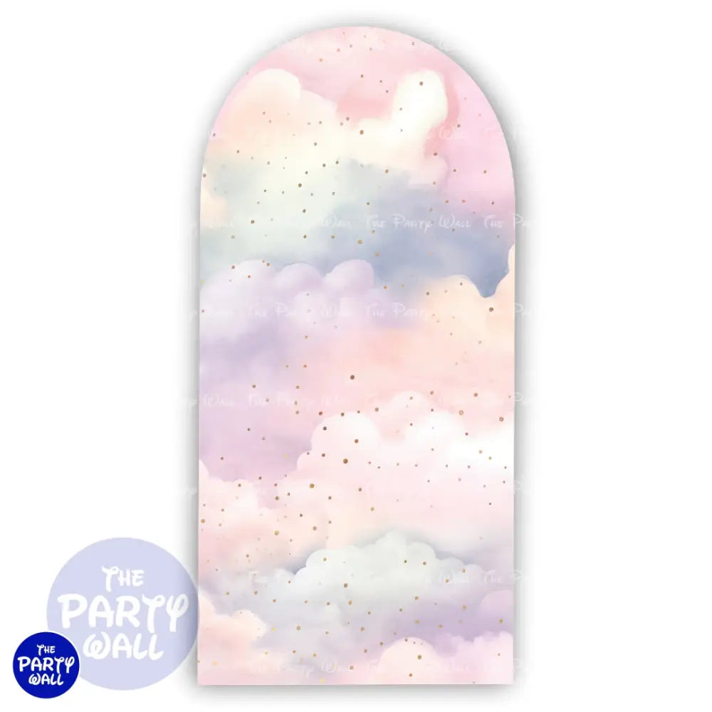 Nubes - Funda para mampara de punta redonda o rectangular Mampara de punta redonda