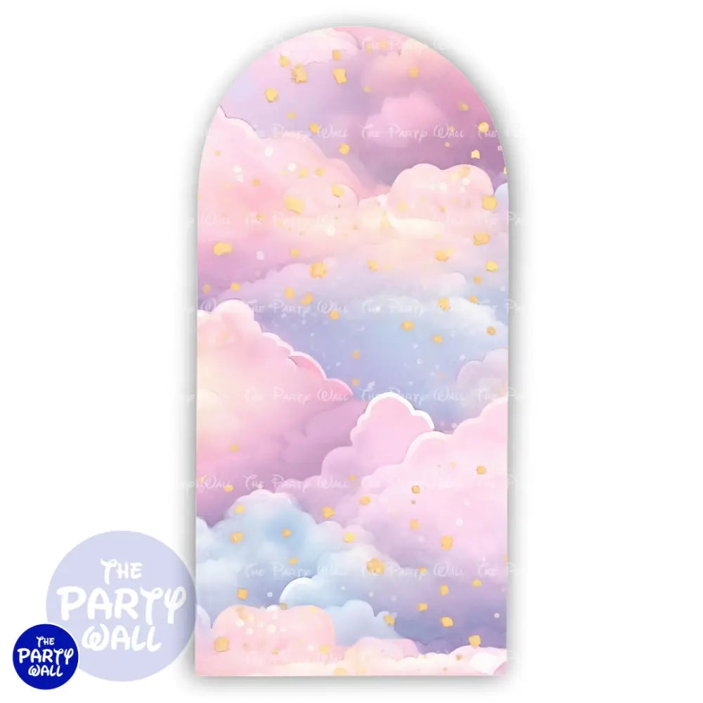 Nubes - Funda para mampara de punta redonda o rectangular Mampara de punta redonda