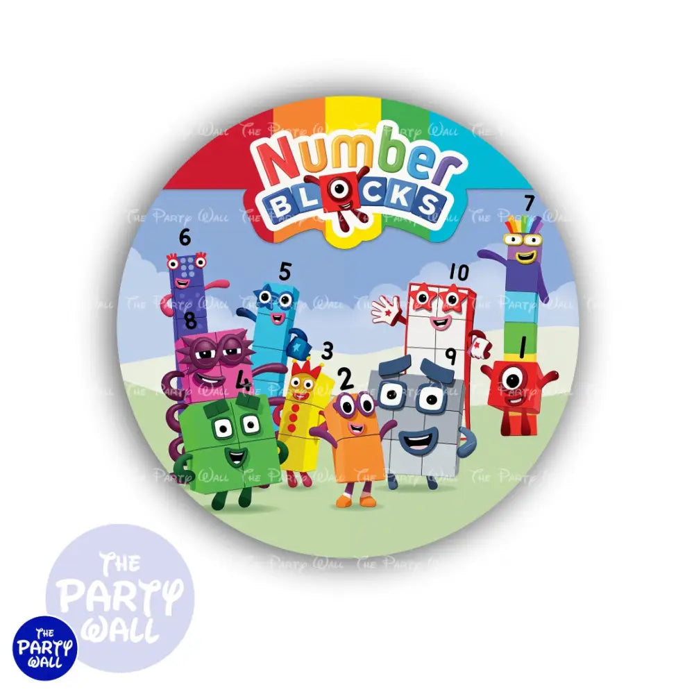Number Blocks - Funda para mampara circular Circular